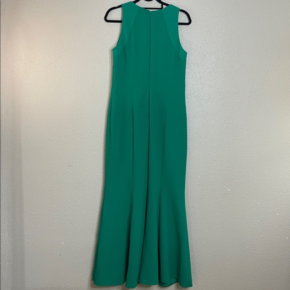 Carmen Marc Valvo Women’s Green Sleeveless Gown Sz 14 Mermaid Formal Long Dress - Picture 5 of 12